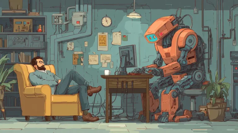 erosheve_a_man_chills_while_a_robot_is_working_hard_--ar_169__f5a639d6-0a31-455b-8ba9-820643226e1f_1